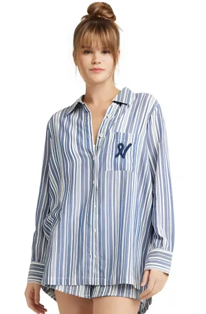 The Midi Shirt French Navy Stripe