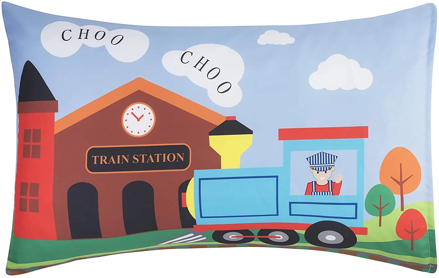 Train 2 Pack Pillowcase Set