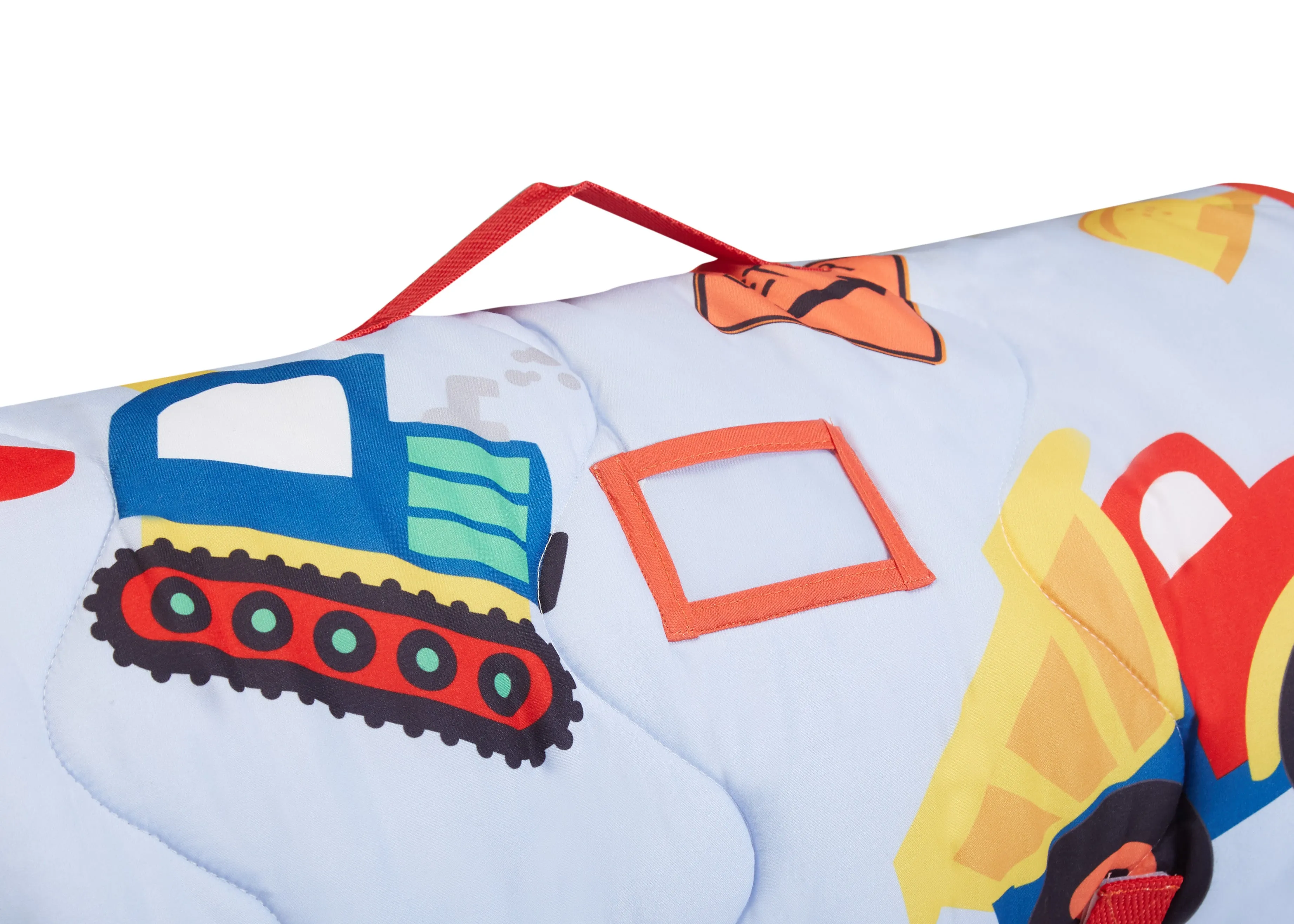 Under Construction Toddler Nap Mat with Pillow