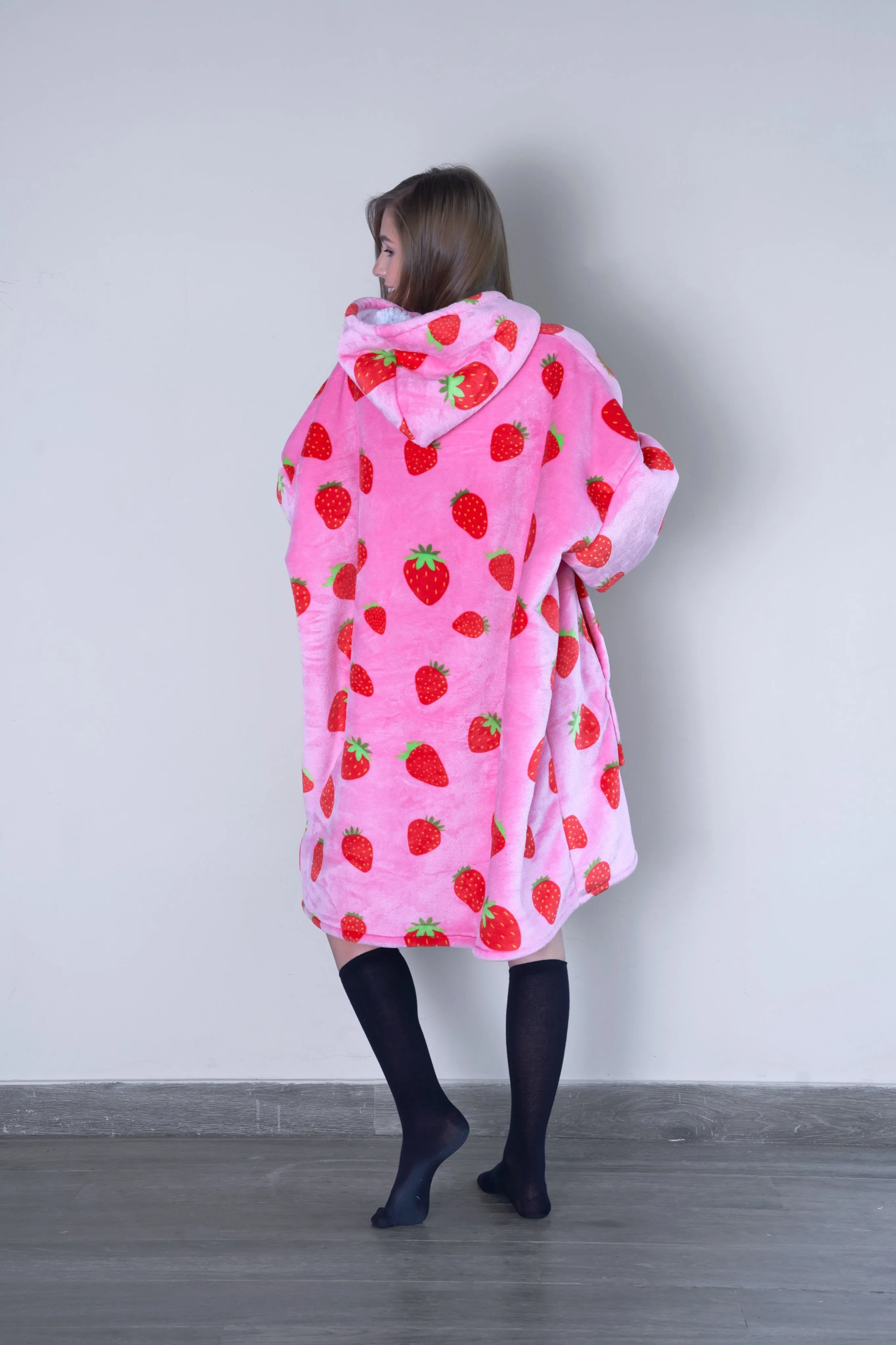 Very Strawberry - Hoodie Blanket - Comfy Series