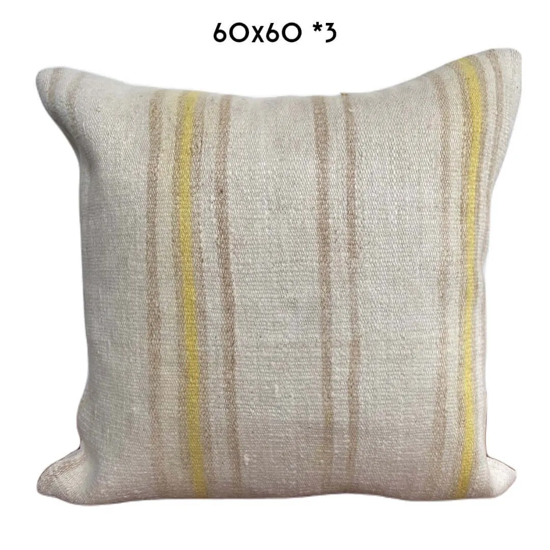 Vintage Hemp Cushions 60x60cm