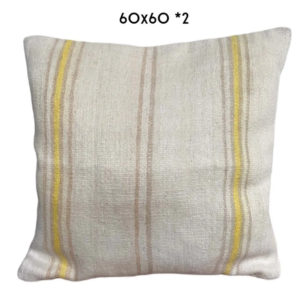 Vintage Hemp Cushions 60x60cm