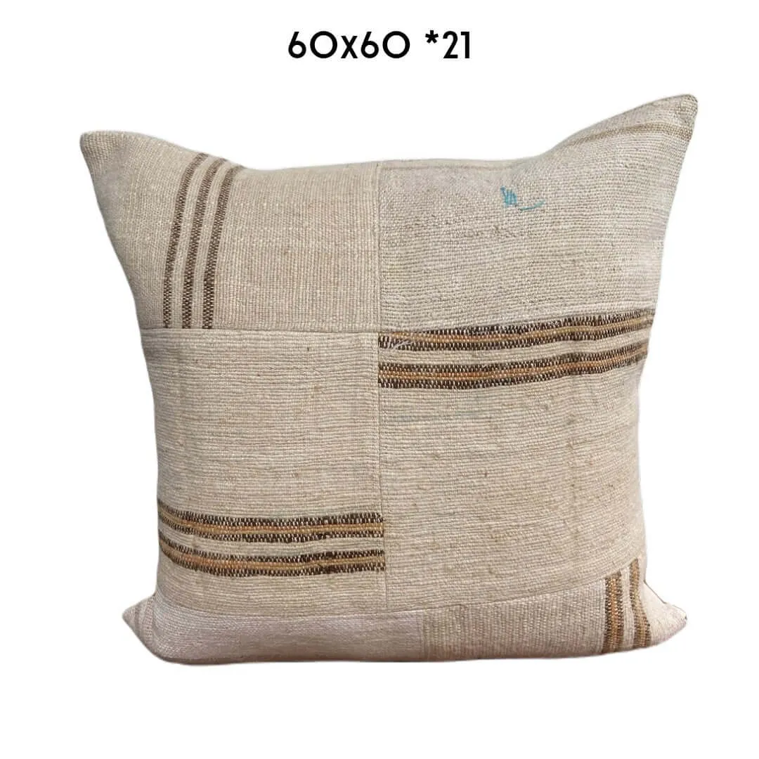 Vintage Hemp Cushions 60x60cm