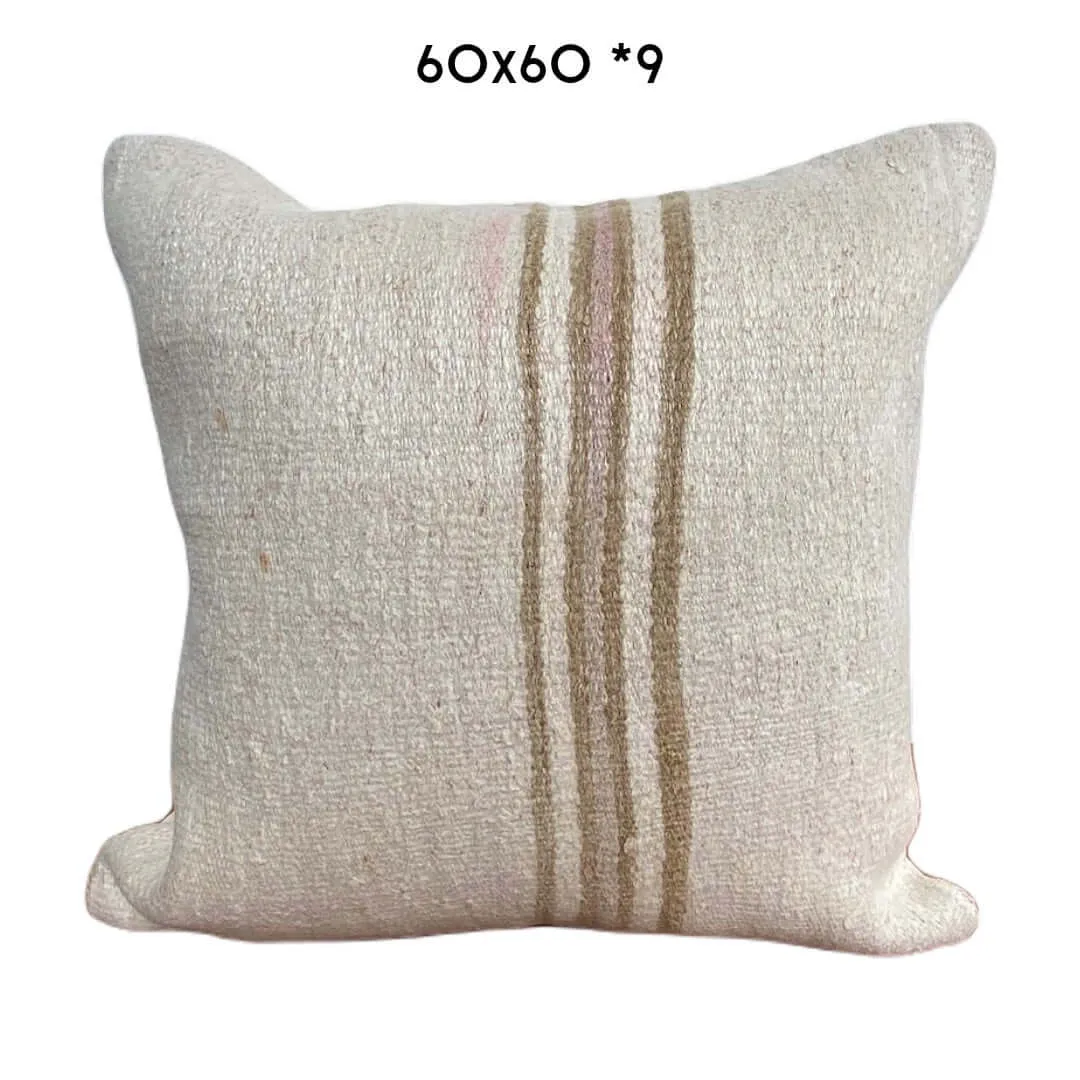 Vintage Hemp Cushions 60x60cm