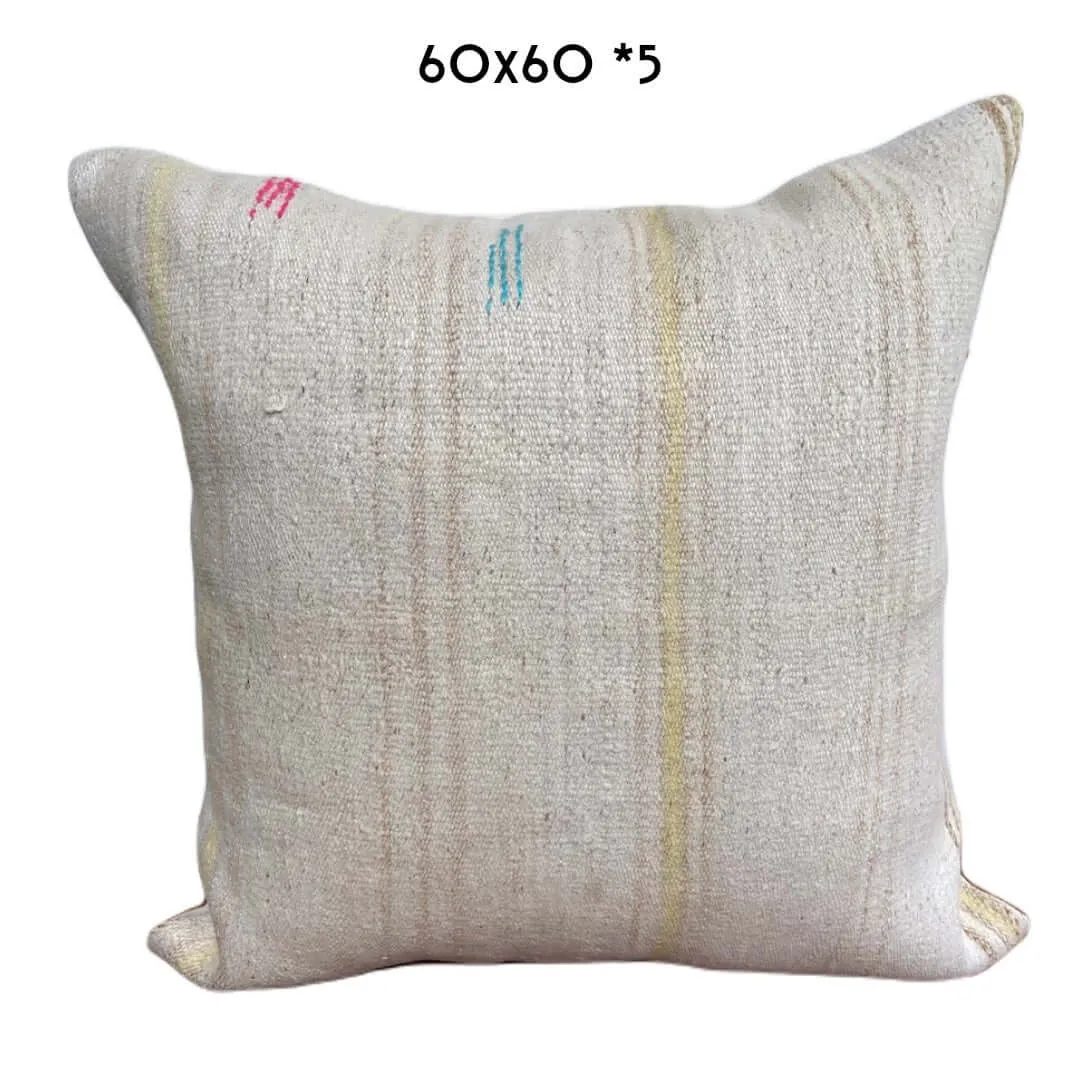 Vintage Hemp Cushions 60x60cm