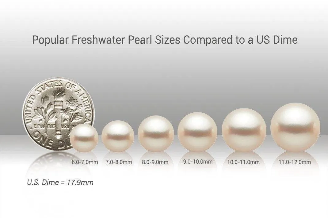 White Freshwater Double Pearl Bracelet, 7.5-8.0mm