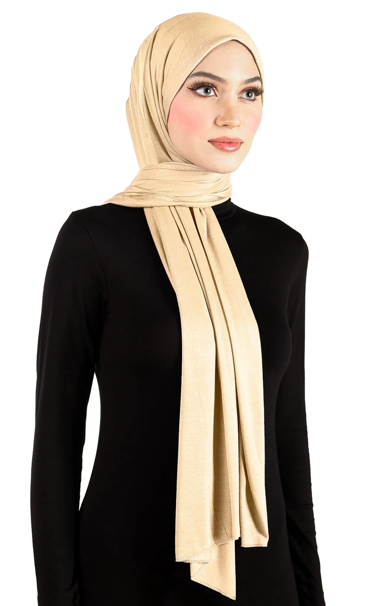 Wholesale 1 Dozen Cotton Jersey Hijab 78" x 30" Rectangle