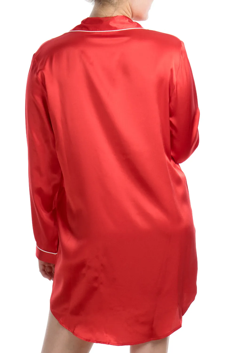 Women's Silk Sleepwear 100% Silk Sleepshirt