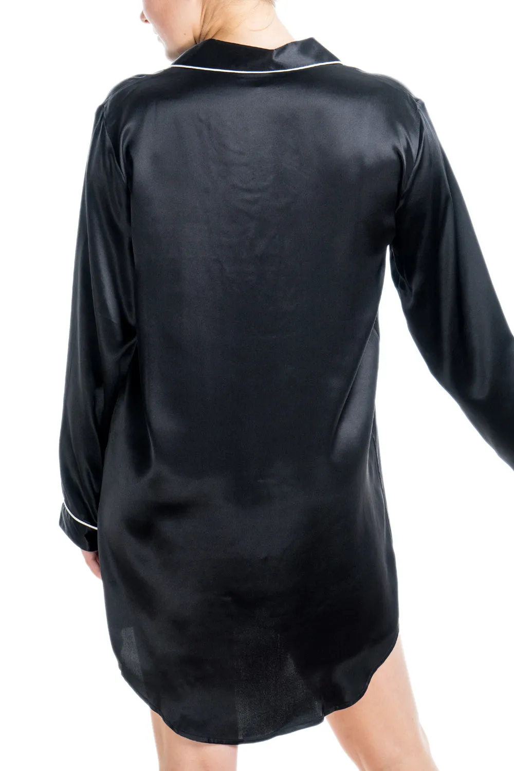 Women's Silk Sleepwear 100% Silk Sleepshirt