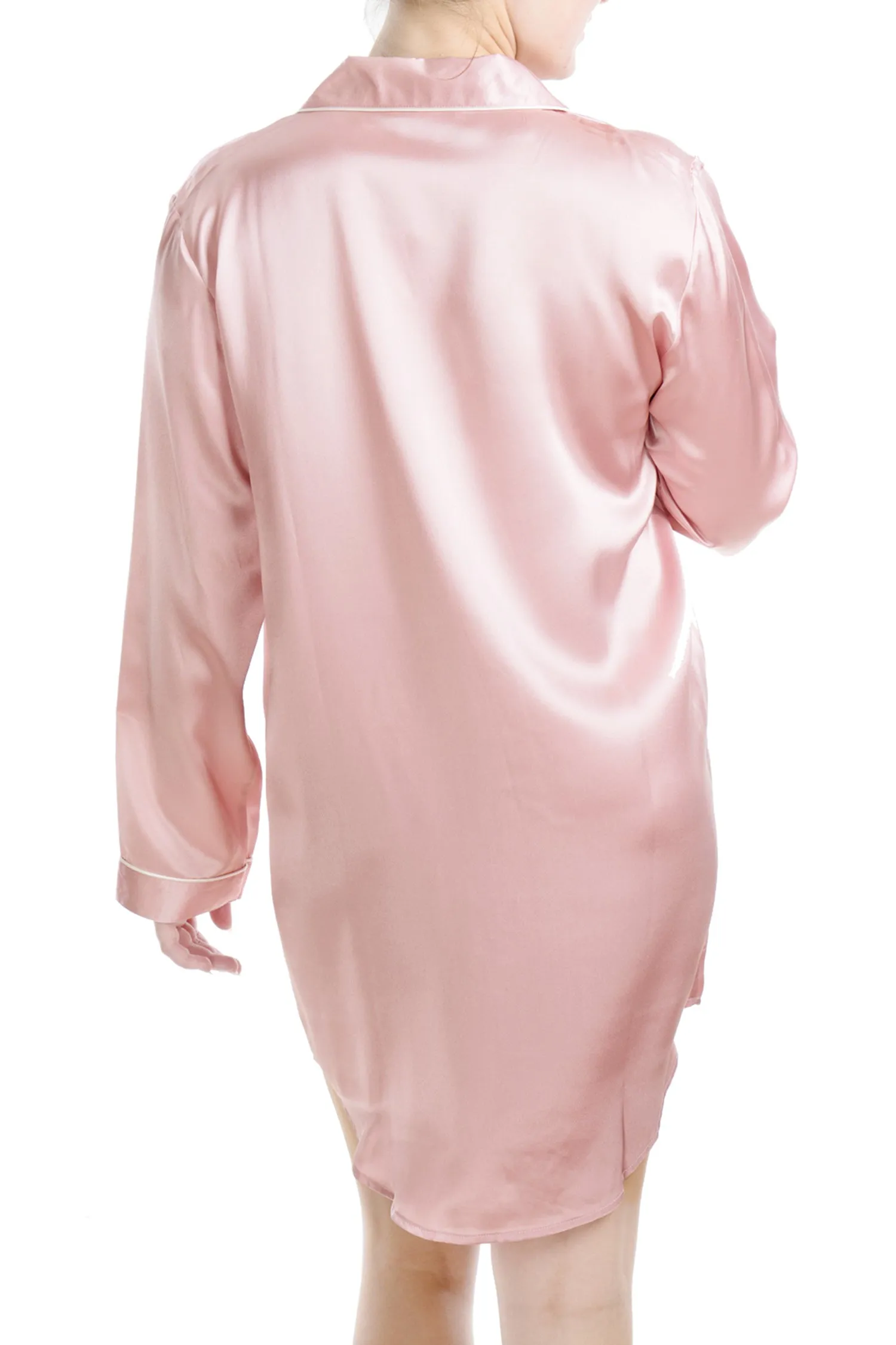 Women's Silk Sleepwear 100% Silk Sleepshirt